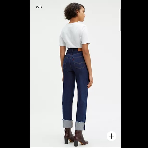 🔥🔥Levi's Premium RIBCAGE STRAIGHT SELVEDGE JEANS - Picture 4 of 10